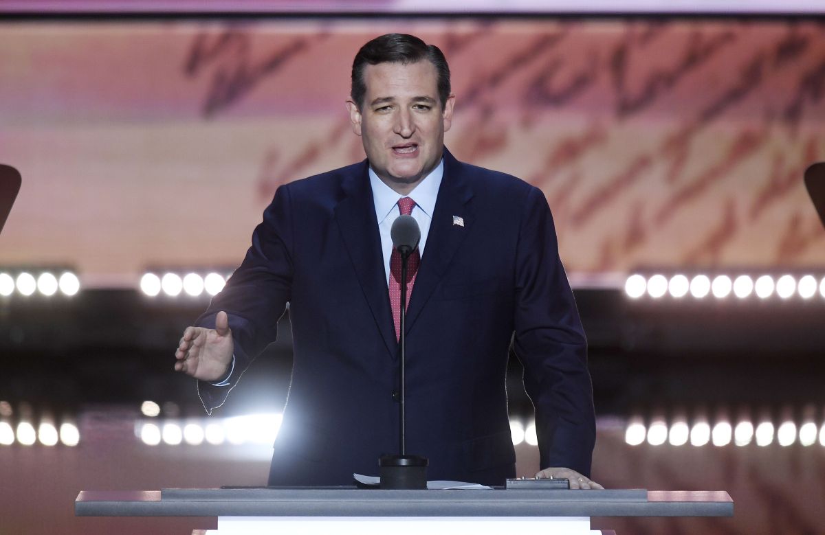 Texas Sen. Ted Cruz speaks during the third day of the Republican National Convention in Cleveland. (TNS)
