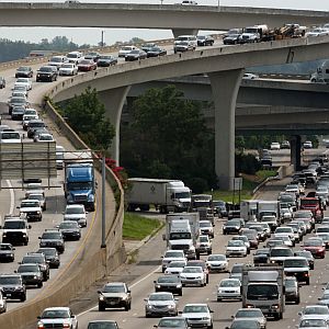 PolitiFact Georgia checked a claim about a proposed tax that could ease traffic snarls like this one at the I-85 / I-285 interchange in Doraville.