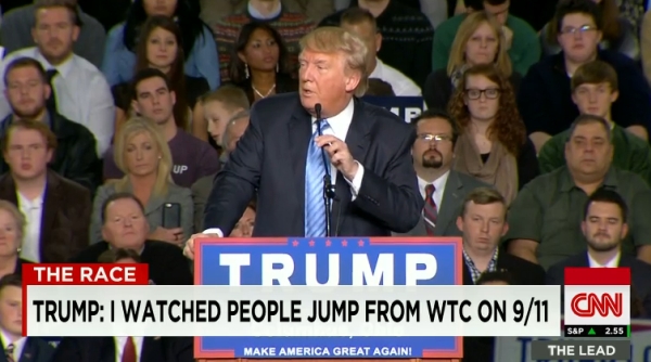 At a rally in Columbus, Ohio, Donald Trump said he was in New York City on 9/11. That claim holds up, despite a 2004 Time magazine article to the contrary.