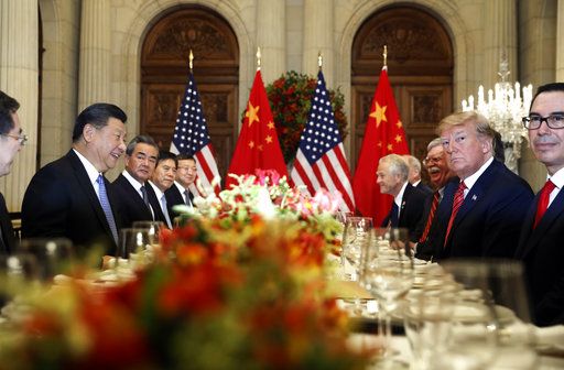 President Donald Trump and China's President, Xi Jinping, attend their bilateral meeting at the G20 Summit in Buenos Aires on Dec. 1, 2018. (AP Photo/Pablo Martinez Monsivais)