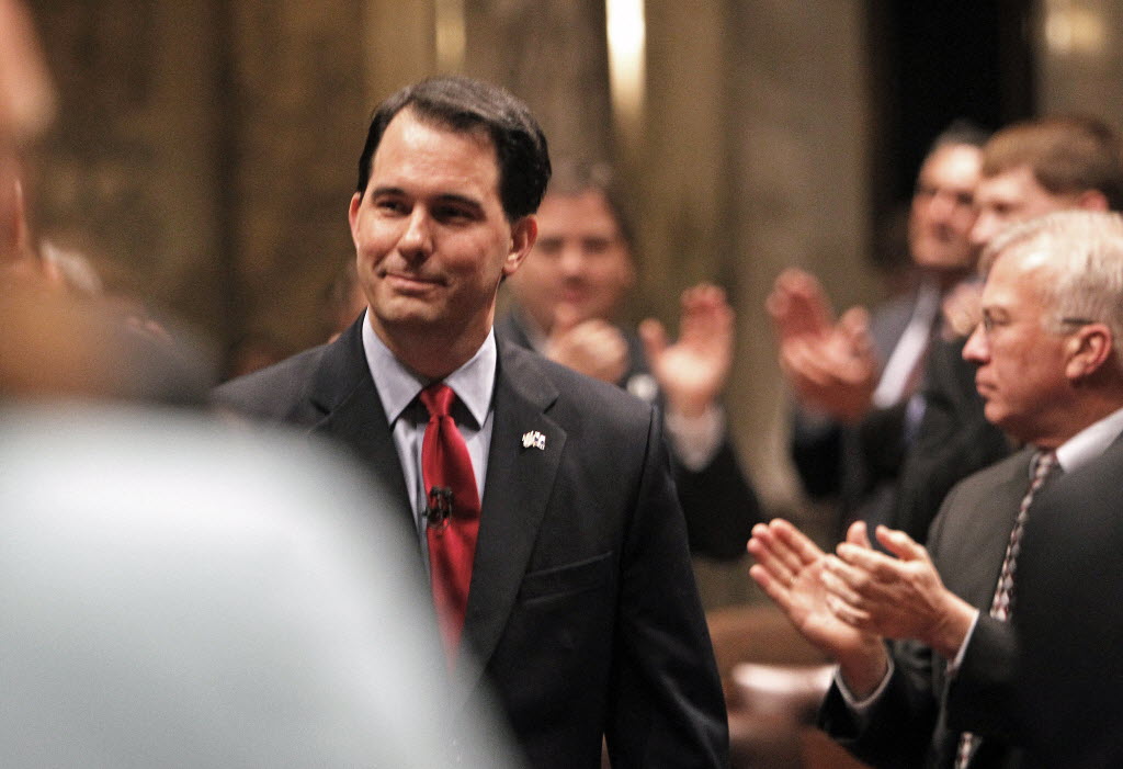 Gov. Scott Walker, shown here in 2012, is set to deliver his annual State of the State speech.