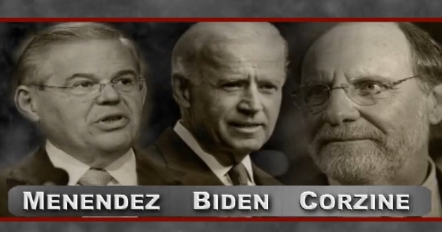 A campaign ad from GOP U.S. Senate hopeful Joe Kyrillos ties U.S. Sen. Robert Menendez to former N.J. Gov. Jon Corzine and Vice President Joe Biden.