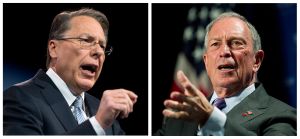 Wayne LaPierre of the NRA and New York City Mayor Michael Bloomberg both appeared on "Meet the Press," though not face-to-face.