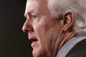 U.S. Sen. John Cornyn speaks about health care at the U.S. Capitol earlier this month.
