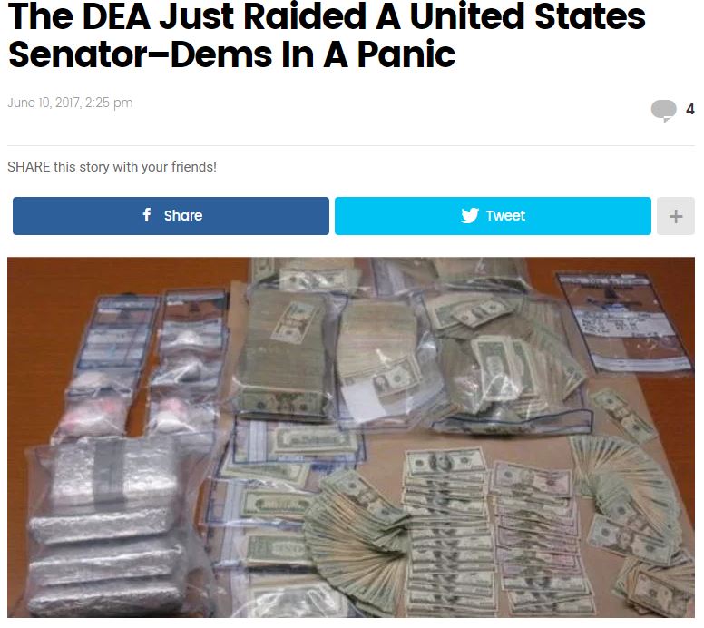 Claim That Democratic Senator Busted By DEA Is Fake News | PunditFact