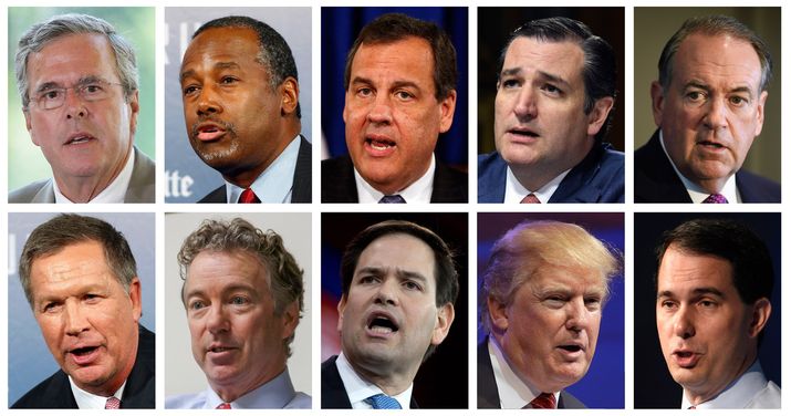 Line 'em up; Republican presidential hopefuls including Texans Ted Cruz and Rick Perry get debate chances today.