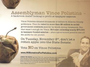 A snapshot of the mailer paid for by the New Jersey Democratic State Committee.