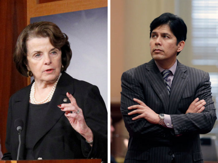 Sen. Dianne Feinstein and and State Sen. Kevin de León are running for U.S. Senate in California / Photo by Capital Public Radio