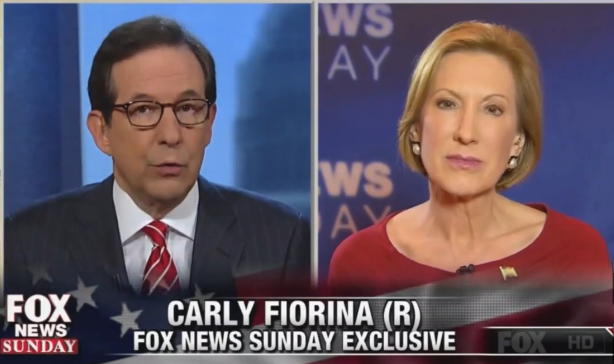 Carly Fiorina on "Fox News Sunday," Sept. 20, 2015. (Screengrab)