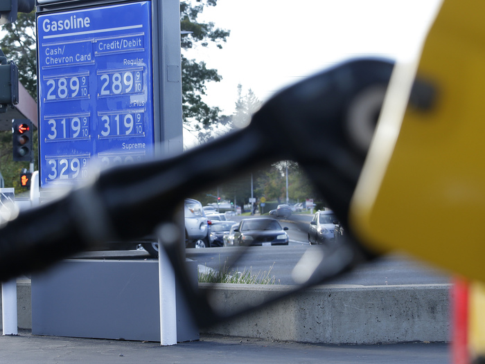 California’s gasoline tax rose by 12 cents per gallon on Nov., 1, 2017. (AP Photo/Rich Pedroncelli)
