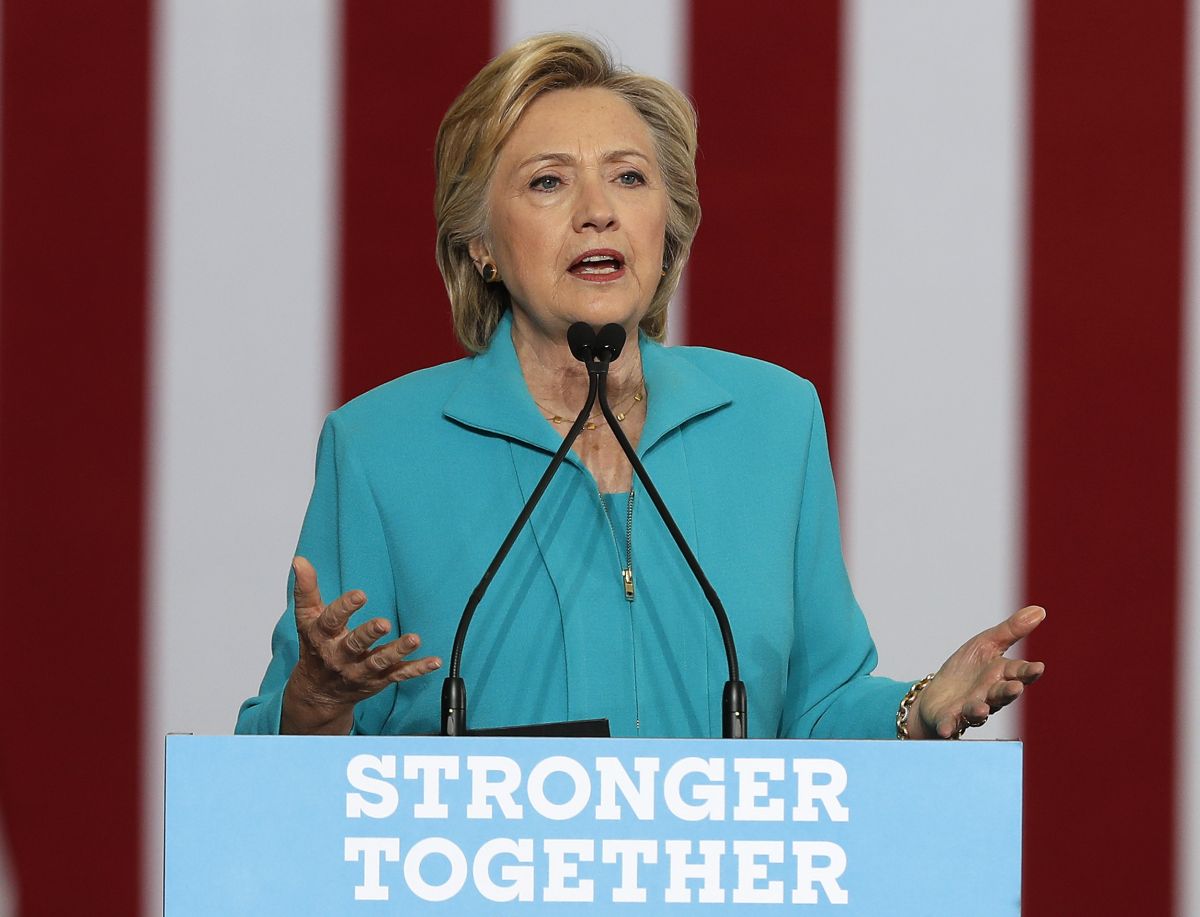 Democratic presidential nominee Hillary Clinton speaks in Reno, Nev., about Trump, and his representation of the 'alt-right.' (AP)
