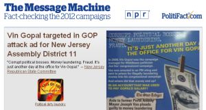 A GOP mailer targeting a Democratic Assembly candidate received a Pants on Fire for its outrageous accusations
