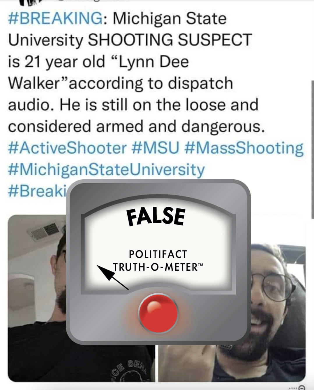 Fact Check: Facebook posts – Michigan State University gunman was 43-year-old Anthony McRae, not a 21-year-old named ‘Lynn’