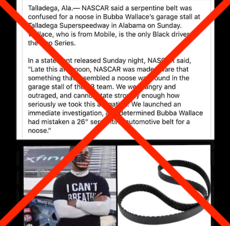 Politifact No Nascar Didn T Say Noose Found In Bubba Wallace S