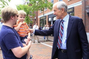 U.S. Rep. Ron Paul during a campaign stop in New Hampshire on June 10.