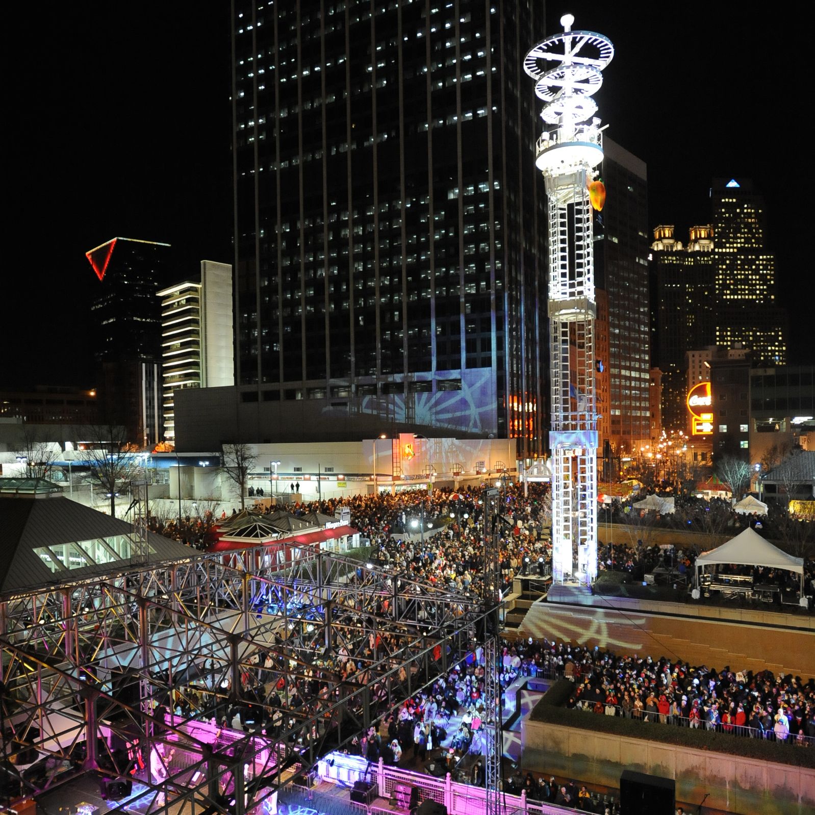 Revelers await the Peach Drop at Atlanta Underground. As the New Year approaches, we reprise our favorite misrepresentations of 2010.