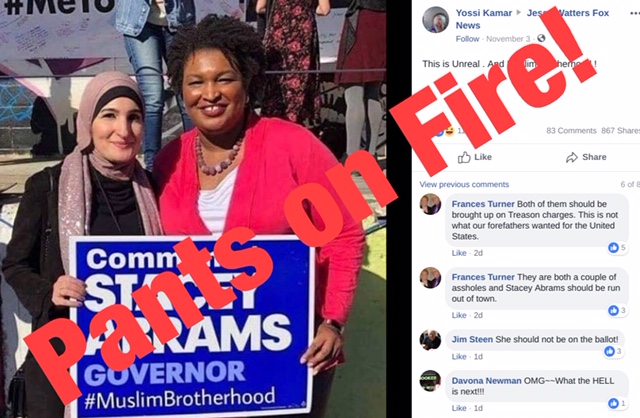 This doctored photo has been shared on Facebook hundreds of times. We rate it Pants on Fire!