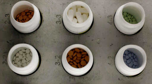 Prescription drugs at a hospital dispensary. (AP)
