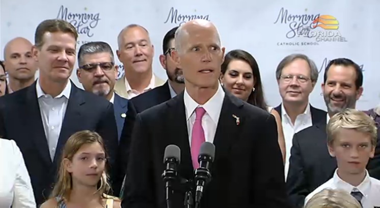 Gov. Rick Scott appeared in Orlando to sign HB 7069 on June 15, 2017. (Florida Channel)