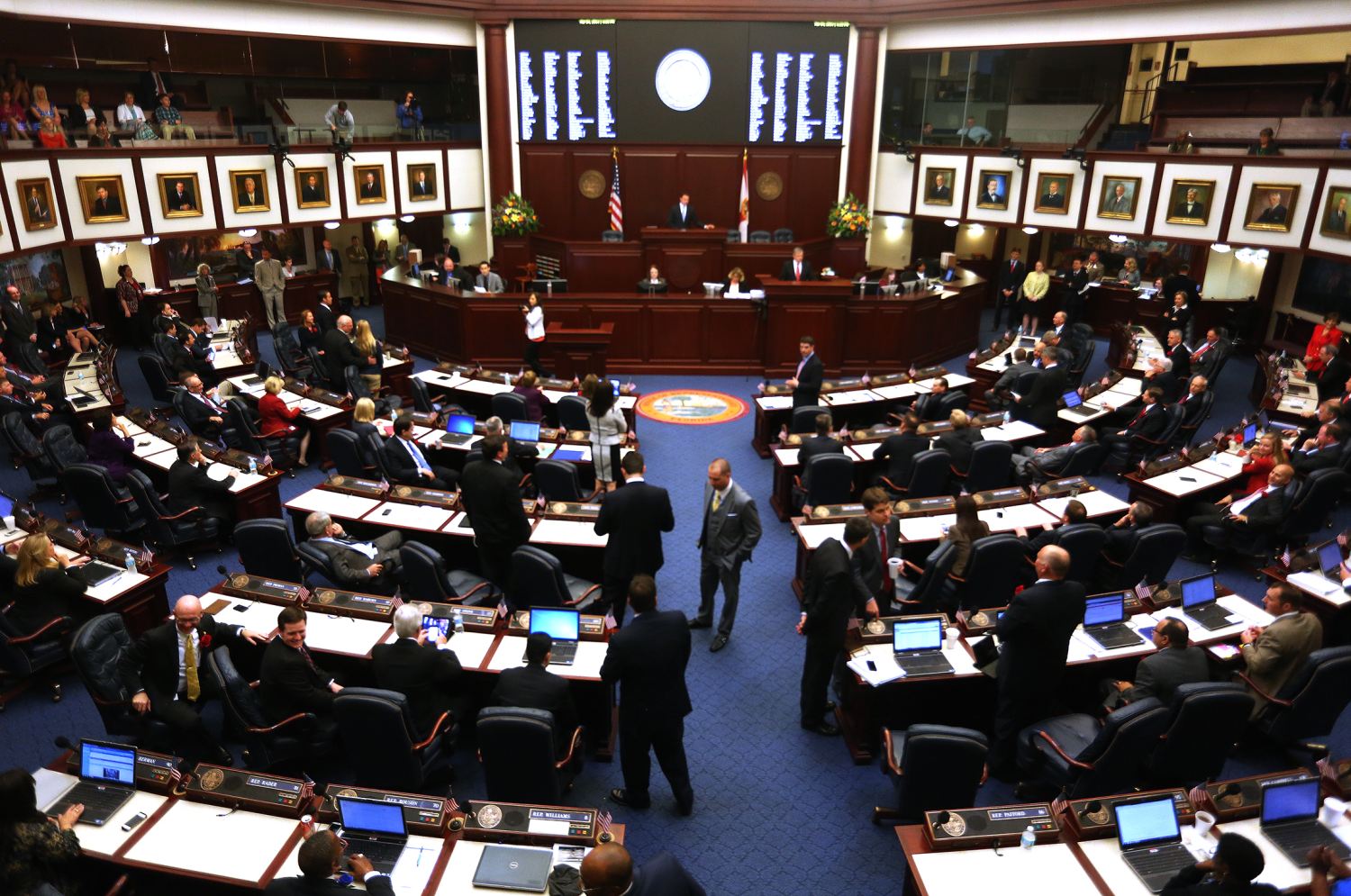 From 2014, members of the Florida House were in session during the first day of the Florida Legislative session in Tallahassee. (Tampa Bay Times photo)