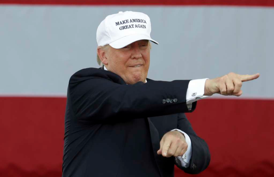 Republican presidential candidate DonaldTrump speaks during a campaign rally at Bayfront Park Amphitheater, Wednesday, Nov. 2, 2016, in Miami. (AP Photo/Lynne Sladky)